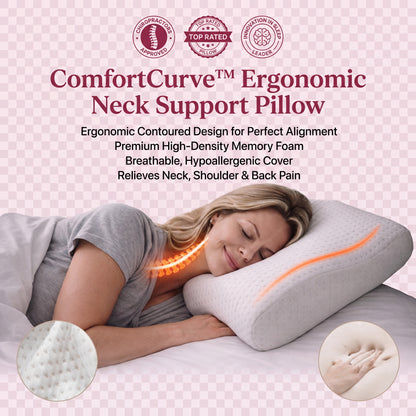 ComfortCurve™ Ergonomic Neck Support Pillow